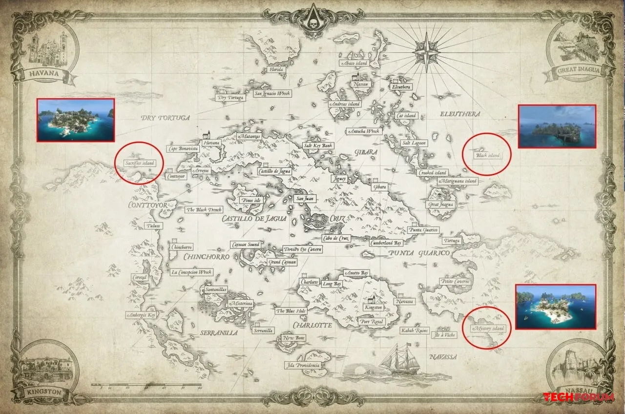Assassin's Creed: Black Flag haritası yayınlandı bile
