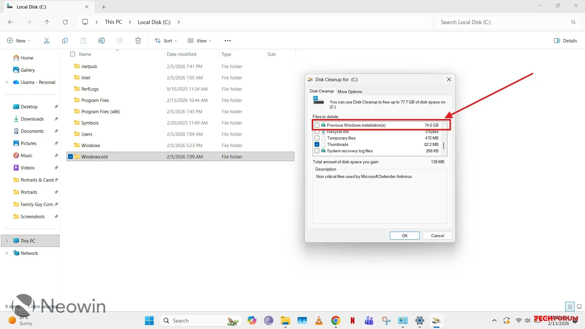 Kılavuz: Windows.old klasörü nedir ve kolayca silebilir miyim? - Görsel 2