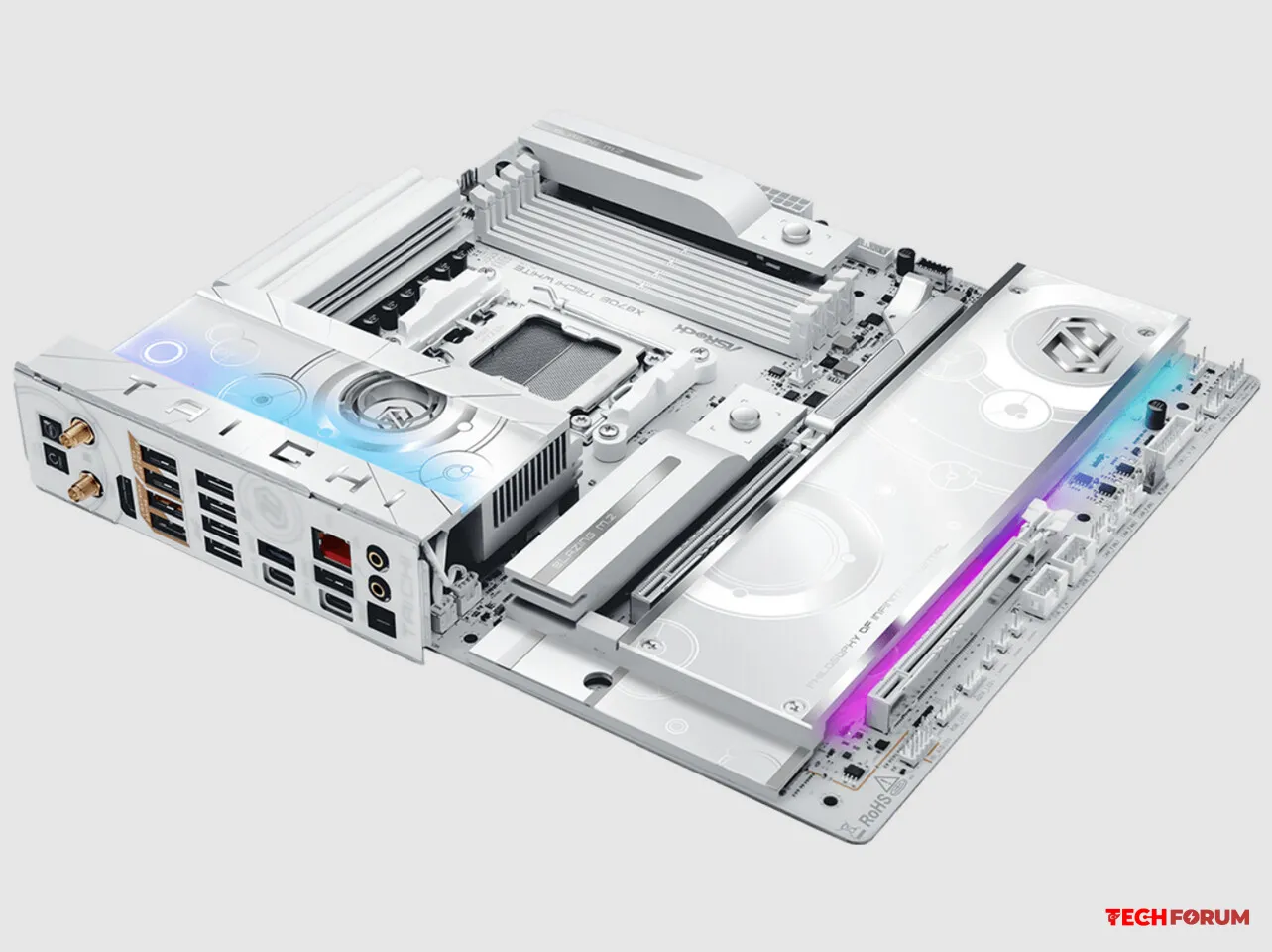 YunusSo - ASRock, tamamen beyaz tasarıma sahip yeni amiral gemisi anakartı X870E Taichi White modelini tanıttı. Hem yüksek performans hem de estetik sistem kurmak isteyen kullanıcıları hedefleyen model, üst düzey donanımıyla dikkat çekiyor. SRock, Taichi serisinin ilk tamamen beyaz anakartı olan X870E Taichi White'ı piyasaya sürdü. Artık Taichi'nin fütüristik estetiği daha hafif sistemlere de taşınabiliyor. ASRock X870E Taichi, 24+2+1 tasarımında uygulanan güçlü bir 27 fazlı güç kaynağına sahiptir. 110A güç elemanları kullanır. Anakart, en yeni Ryzen 9000 serisi de dahil olmak üzere tüm AMD AM5 işlemcilerini destekler. RAM için dört DIMM yuvası mevcuttur ve maksimum kapasite 256 GB'tır. 27 fazlı güç tasarımı, özellikle Ryzen 9000 serisi üst düzey işlemciler için oldukça güçlü bir altyapı sunuyor. Ekran kartları için iki adet PCIe 5.0 x16 yuvası mevcuttur, bu yuvalar x16 (tek ekran kartıyla) veya x8/x8 (iki ekran kartıyla) modlarında çalışabilir. Depolama aygıtları için üç adet M.2 yuvası bulunmaktadır: bir adet PCIe 5.0 x4 ve iki adet PCIe 4.0 x4. Ayrıca üç adet SATA 3 konektörü de mevcuttur. SATA sürücüler için RAID 0 ve RAID 1, NVMe sürücüler için ise RAID 0, RAID 1 ve RAID 10 desteği belirtilmiştir. Diğer özellikler arasında 10 Gbps ağ desteği, entegre Wi-Fi 7 (802.11be) ve 40 Gbps'ye kadar hızlara sahip iki adet USB4 Type-C bağlantı noktası yer alıyor. ASRock ayrıca, gelecekteki AM5 işlemciler için ürün yazılımı güncellemeleri için daha büyük bir 64 MB BIOS çipi de ekledi. Bu arada, X870 Taichi White, yeni Ryzen 9 9950X3D2 ile kutudan çıktığı gibi uyumludur. ASRock yeni anakartın fiyatını veya çıkış tarihini henüz açıklamadı, ancak ürün markanın internet sitesinde zaten listelenmiş durumda. Genel olarak X870E Taichi White, hem performans hem de görsellik isteyen kullanıcılar için üst segmentte konumlanan bir anakart olarak öne çıkıyor. - Görsel 2