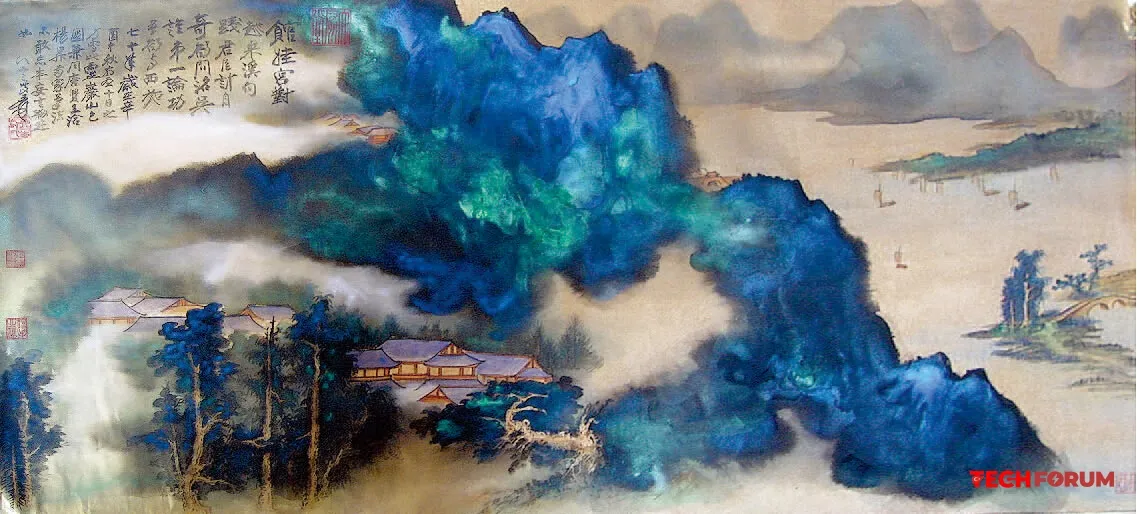 Zhang Daqian Çinli sanatçı (1899-1983) - Görsel 2