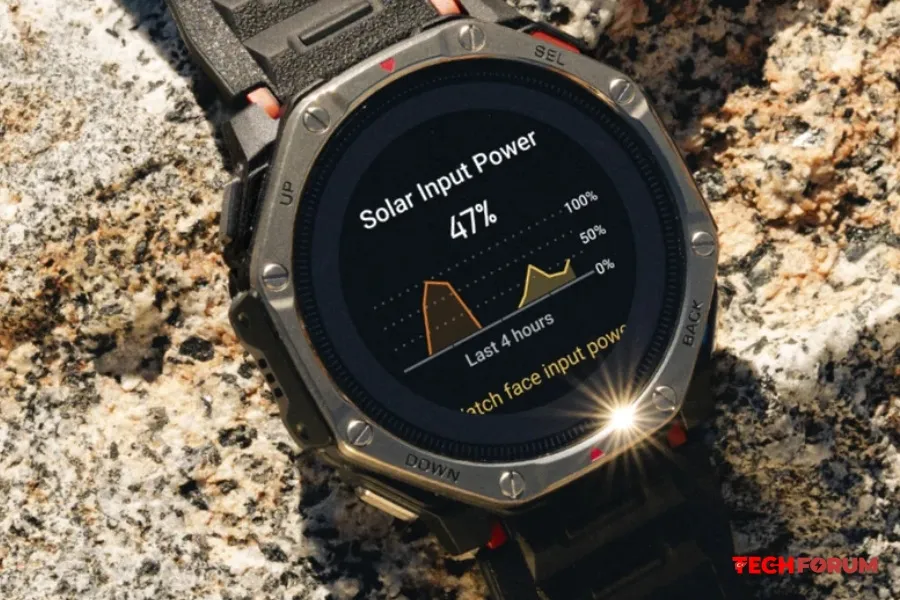 Amazfit iki güneş paneliyle donatılmış akıllı saat olan T-Rex Dual Solar piyasaya sürdü. - Görsel 1