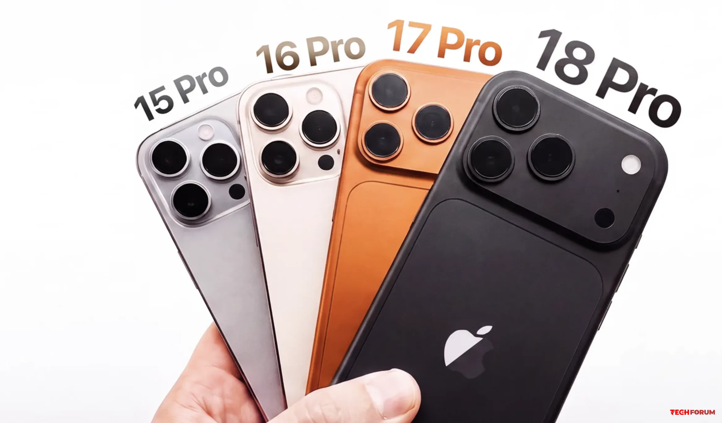 iPhone 18 Pro'yu 15 Pro, 16 Pro ve 17 Pro ile karşılaştırıldı