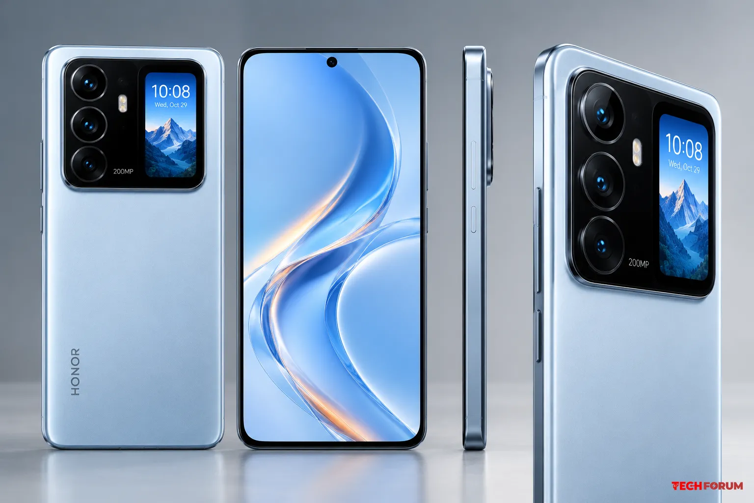 HONOR 700 iki ekran 200 MP kamera 9000 mAh pil ve dört renk seçeneğiyle gelecek