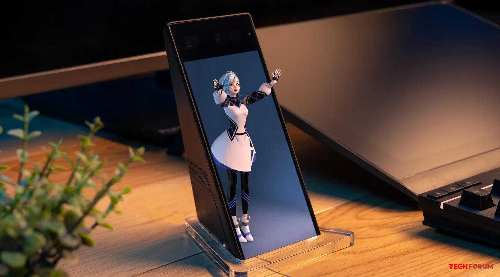 Sony 3 boyutlu karakterler gösterebilen ELF-MN1 masaüstü ekranını tanıttı.
