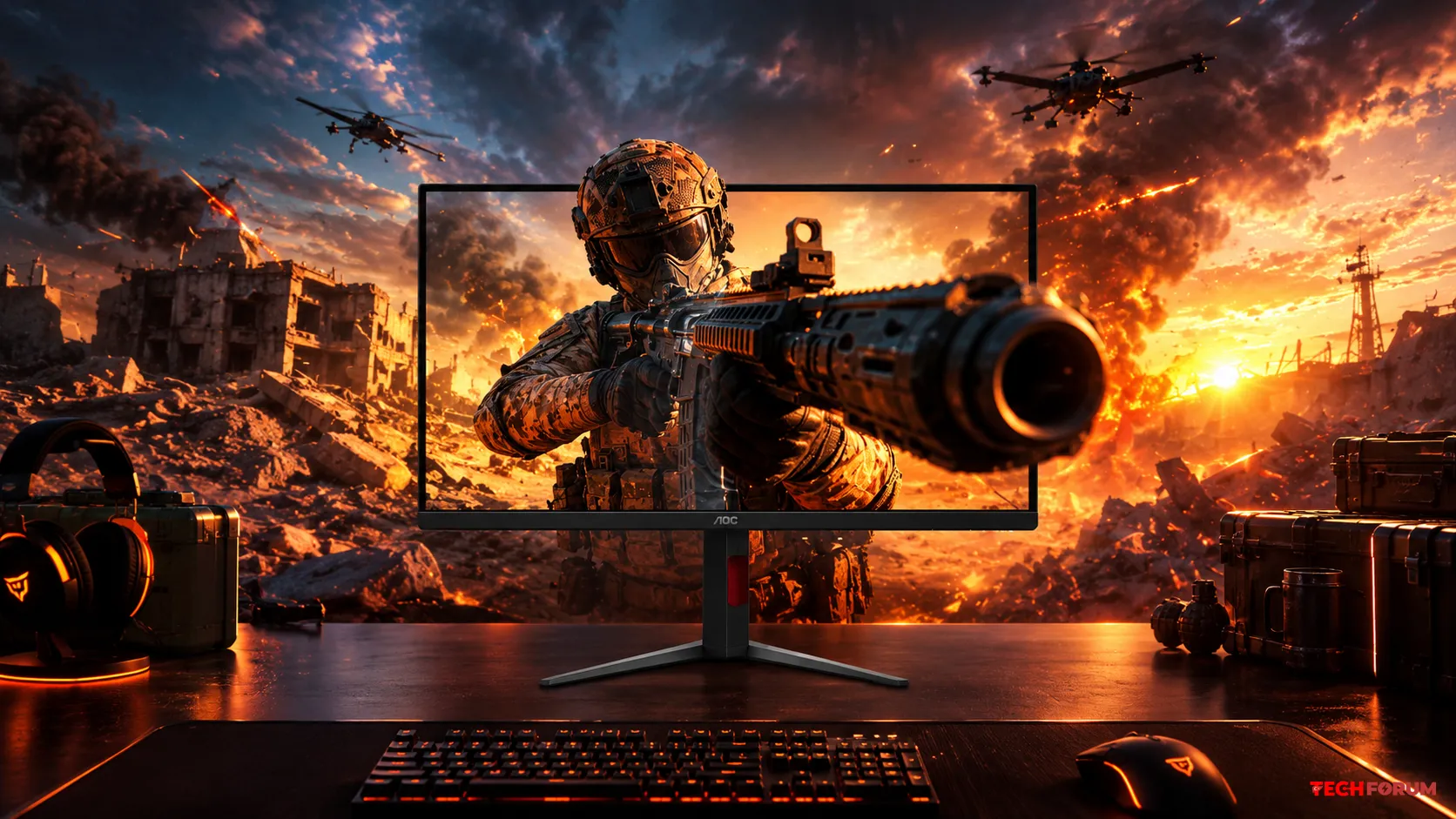 AOC, 4K çözünürlüğe ve 180 Hz'e kadar yenileme hızına sahip 27 inçlik bir 3D monitör tanıttı.